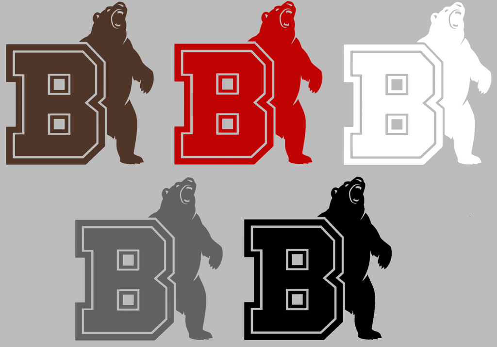 Brown Bears Alternate Logo Premium DieCut Vinyl Decal PICK COLOR & SIZE