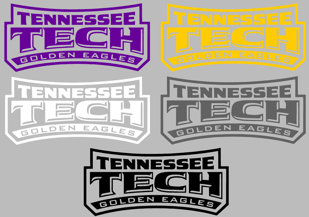 Tennessee Tech Golden Eagles Team Name Logo Premium DieCut Vinyl Decal PICK COLOR & SIZE