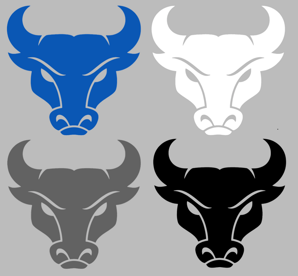 Buffalo Bulls Mascot Logo Premium DieCut Vinyl Decal PICK COLOR & SIZE