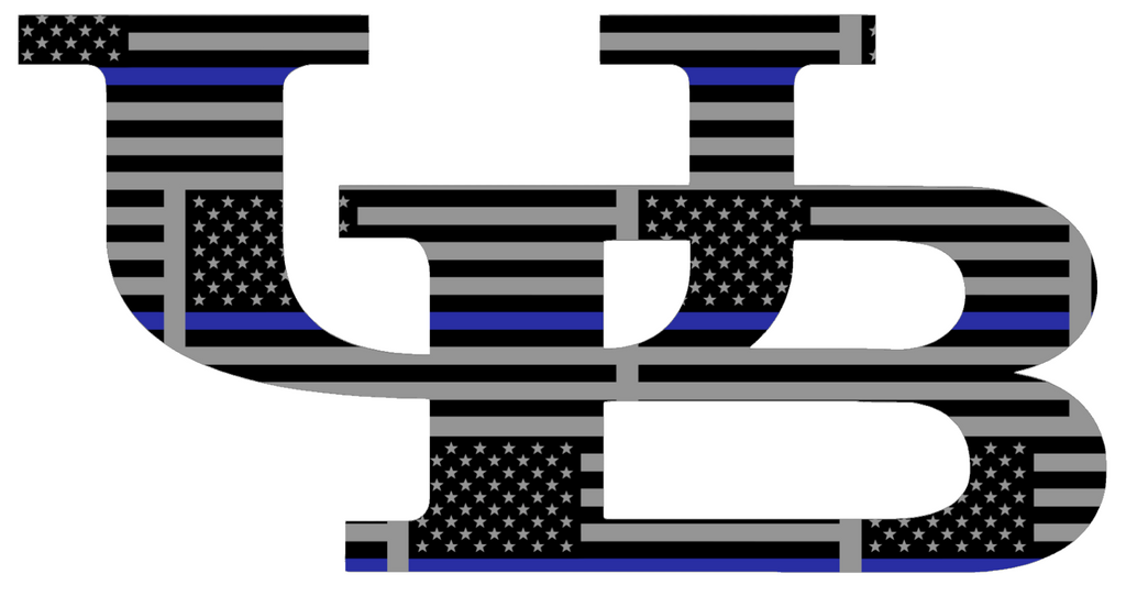 Buffalo Bulls Team Logo Thin Blue Line American Flag Premium DieCut Vinyl Decal PICK SIZE