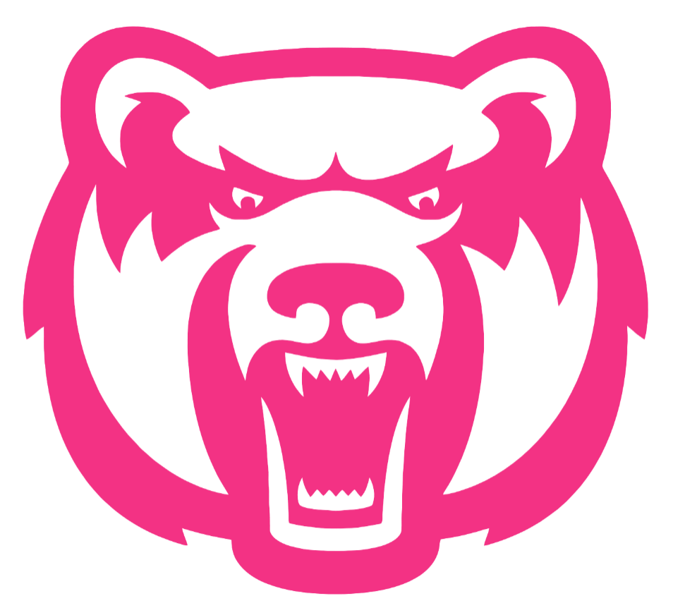 Central Arkansas Bears HOT PINK Team Logo Premium DieCut Vinyl Decal PICK SIZE