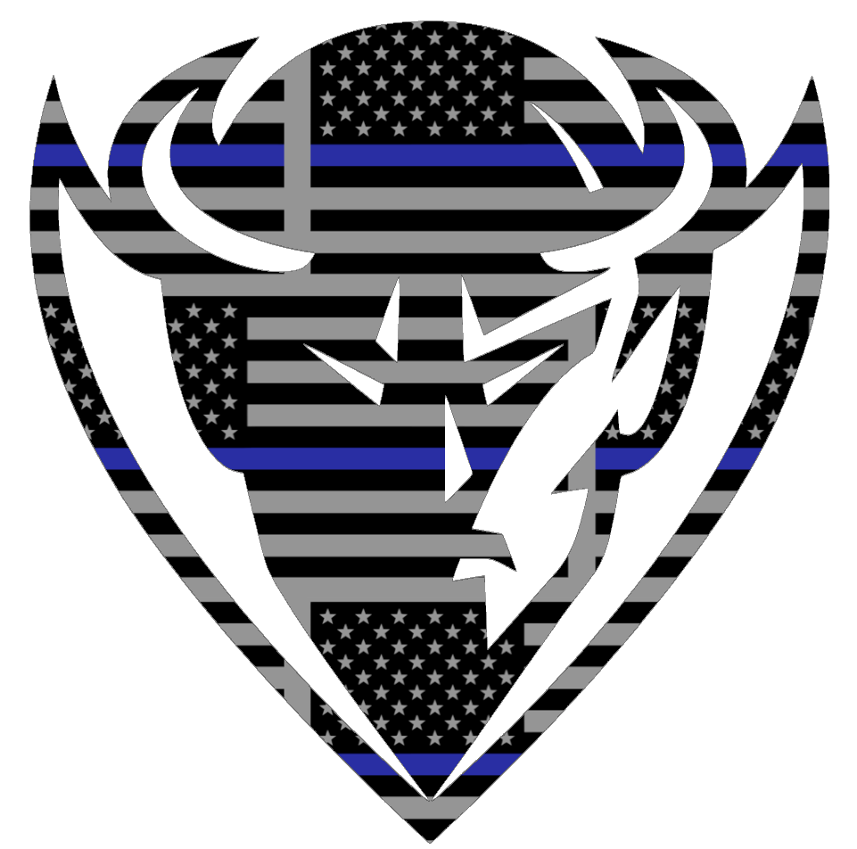 DePaul Blue Demons Team Logo Thin Blue Line American Flag Premium DieCut Vinyl Decal PICK SIZE