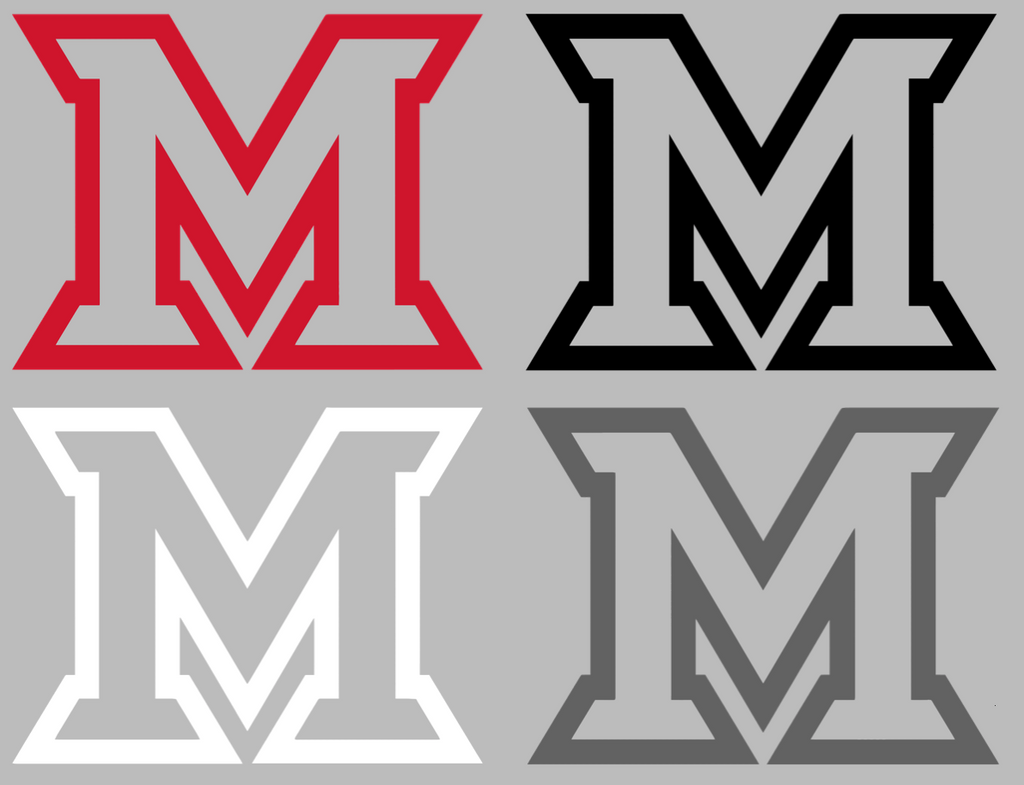 Miami Ohio Redhawks Team Logo Premium DieCut Vinyl Decal PICK COLOR & SIZE