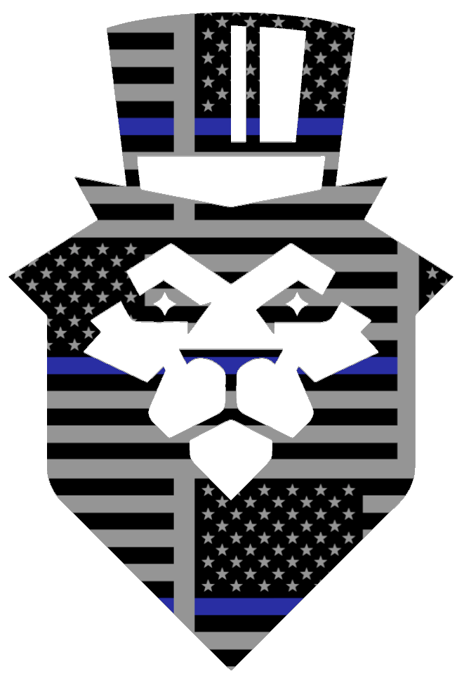 Duquesne Dukes Mascot Logo Thin Blue Line American Flag Premium DieCut Vinyl Decal PICK SIZE