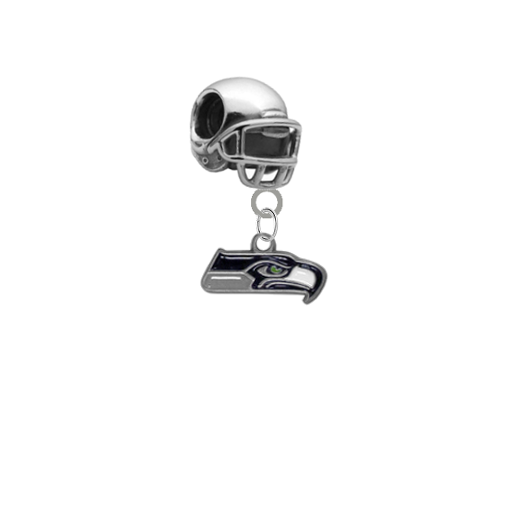 Seattle Seahawks 3D Football Helmet Universal European Bracelet Charm (Pandora Compatible)