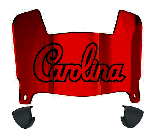 South Carolina Gamecocks Mini Football Helmet Visor Shield w/ Clips - PICK VISOR & LOGO COLOR