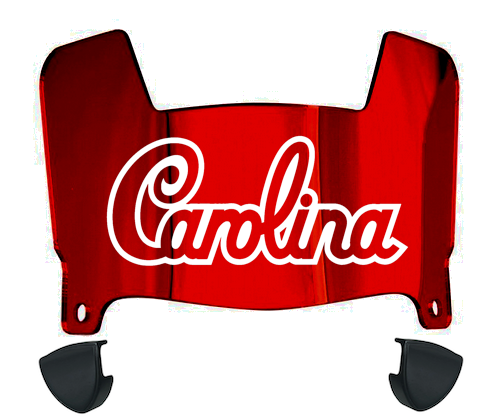 South Carolina Gamecocks Mini Football Helmet Visor Shield w/ Clips - PICK VISOR & LOGO COLOR