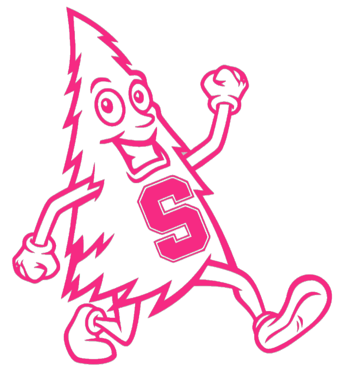 Stanford Cardinal HOT PINK Tree Mascot Logo Premium DieCut Vinyl Decal PICK SIZE