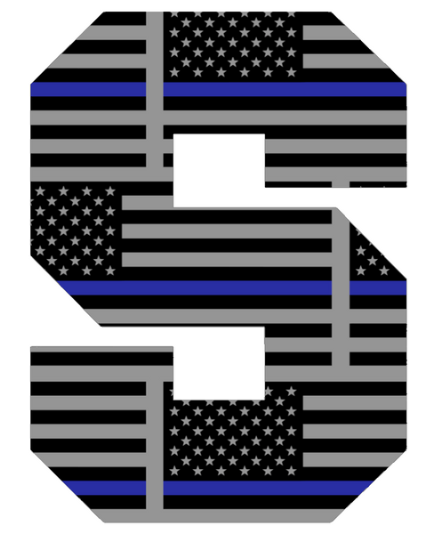 Syracuse Orange Team Logo Thin Blue Line American Flag Premium DieCut Vinyl Decal PICK SIZE