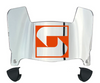 Syracuse Orange Mini Football Helmet Visor Shield w/ Clips - PICK VISOR & LOGO COLOR