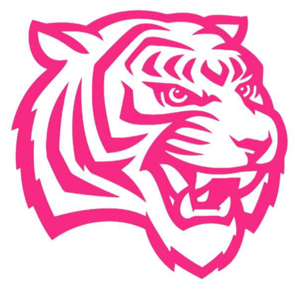 Tennessee State Tigers HOT PINK Team Logo Premium DieCut Vinyl Decal PICK SIZE