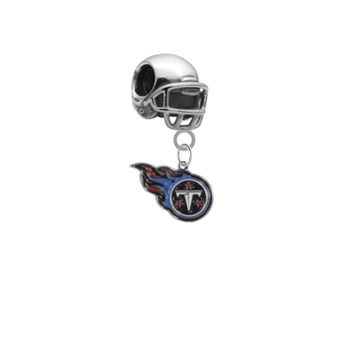 Tennessee Titans 3D Football Helmet Universal European Bracelet Charm (Pandora Compatible)