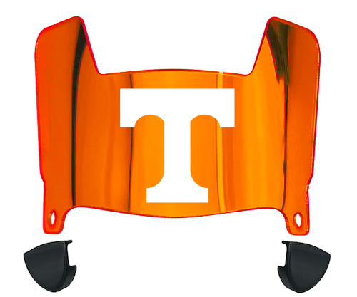 Tennessee Volunteers Mini Football Helmet Visor Shield w/ Clips - PICK VISOR & LOGO COLOR