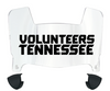 Tennessee Volunteers Mini Football Helmet Visor Shield w/ Clips - PICK VISOR & LOGO COLOR