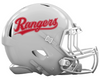 Texas Rangers Custom Concept White Mini Riddell Speed Football Helmet