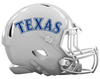 Texas Rangers Custom Concept White Mini Riddell Speed Football Helmet