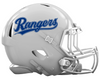 Texas Rangers Custom Concept White Mini Riddell Speed Football Helmet