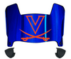 Virginia Cavaliers Mini Football Helmet Visor Shield w/ Clips - PICK VISOR & LOGO COLOR