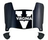 Virginia Cavaliers Mini Football Helmet Visor Shield w/ Clips - PICK VISOR & LOGO COLOR