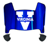 Virginia Cavaliers Mini Football Helmet Visor Shield w/ Clips - PICK VISOR & LOGO COLOR