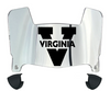 Virginia Cavaliers Mini Football Helmet Visor Shield w/ Clips - PICK VISOR & LOGO COLOR