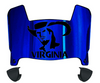 Virginia Cavaliers Mini Football Helmet Visor Shield w/ Clips - PICK VISOR & LOGO COLOR