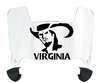 Virginia Cavaliers Mini Football Helmet Visor Shield w/ Clips - PICK VISOR & LOGO COLOR