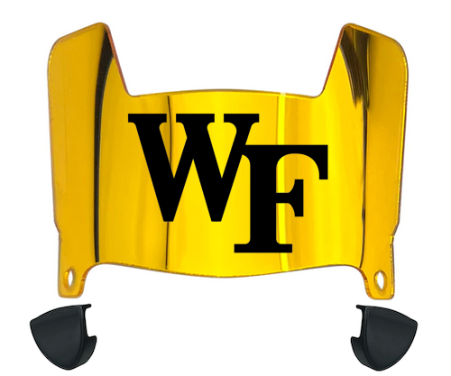 Wake Forest Demon Deacons Mini Football Helmet Visor Shield w/ Clips - PICK VISOR & LOGO COLOR