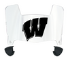 Wisconsin Badgers Mini Football Helmet Visor Shield w/ Clips - PICK VISOR & LOGO COLOR