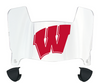 Wisconsin Badgers Mini Football Helmet Visor Shield w/ Clips - PICK VISOR & LOGO COLOR