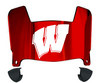 Wisconsin Badgers Mini Football Helmet Visor Shield w/ Clips - PICK VISOR & LOGO COLOR