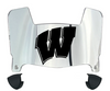 Wisconsin Badgers Mini Football Helmet Visor Shield w/ Clips - PICK VISOR & LOGO COLOR