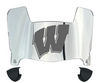 Wisconsin Badgers Mini Football Helmet Visor Shield w/ Clips - PICK VISOR & LOGO COLOR