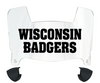 Wisconsin Badgers Mini Football Helmet Visor Shield w/ Clips - PICK VISOR & LOGO COLOR