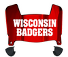 Wisconsin Badgers Mini Football Helmet Visor Shield w/ Clips - PICK VISOR & LOGO COLOR