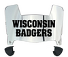 Wisconsin Badgers Mini Football Helmet Visor Shield w/ Clips - PICK VISOR & LOGO COLOR