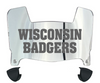 Wisconsin Badgers Mini Football Helmet Visor Shield w/ Clips - PICK VISOR & LOGO COLOR