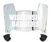 Wisconsin Badgers Mini Football Helmet Visor Shield w/ Clips - PICK VISOR & LOGO COLOR