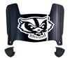 Wisconsin Badgers Mini Football Helmet Visor Shield w/ Clips - PICK VISOR & LOGO COLOR