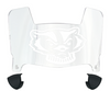 Wisconsin Badgers Mini Football Helmet Visor Shield w/ Clips - PICK VISOR & LOGO COLOR