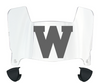 Wisconsin Badgers Mini Football Helmet Visor Shield w/ Clips - PICK VISOR & LOGO COLOR