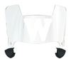 Wisconsin Badgers Mini Football Helmet Visor Shield w/ Clips - PICK VISOR & LOGO COLOR