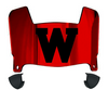 Wisconsin Badgers Mini Football Helmet Visor Shield w/ Clips - PICK VISOR & LOGO COLOR