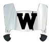 Wisconsin Badgers Mini Football Helmet Visor Shield w/ Clips - PICK VISOR & LOGO COLOR