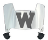 Wisconsin Badgers Mini Football Helmet Visor Shield w/ Clips - PICK VISOR & LOGO COLOR