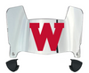 Wisconsin Badgers Mini Football Helmet Visor Shield w/ Clips - PICK VISOR & LOGO COLOR