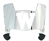 Wisconsin Badgers Mini Football Helmet Visor Shield w/ Clips - PICK VISOR & LOGO COLOR