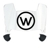 Wisconsin Badgers Mini Football Helmet Visor Shield w/ Clips - PICK VISOR & LOGO COLOR