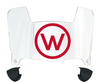 Wisconsin Badgers Mini Football Helmet Visor Shield w/ Clips - PICK VISOR & LOGO COLOR