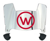 Wisconsin Badgers Mini Football Helmet Visor Shield w/ Clips - PICK VISOR & LOGO COLOR